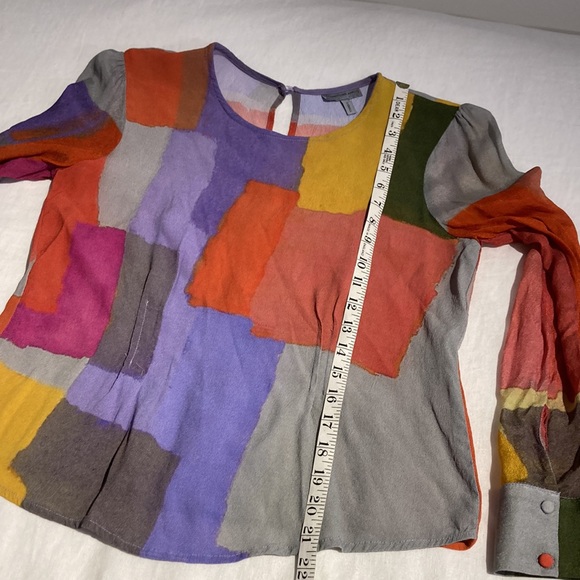 Conditions apply anthro blouse watercolor xsmall - Picture 11 of 16